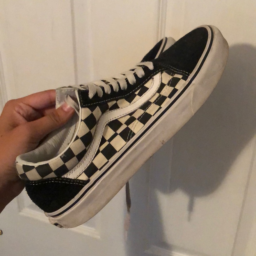 checkered vans